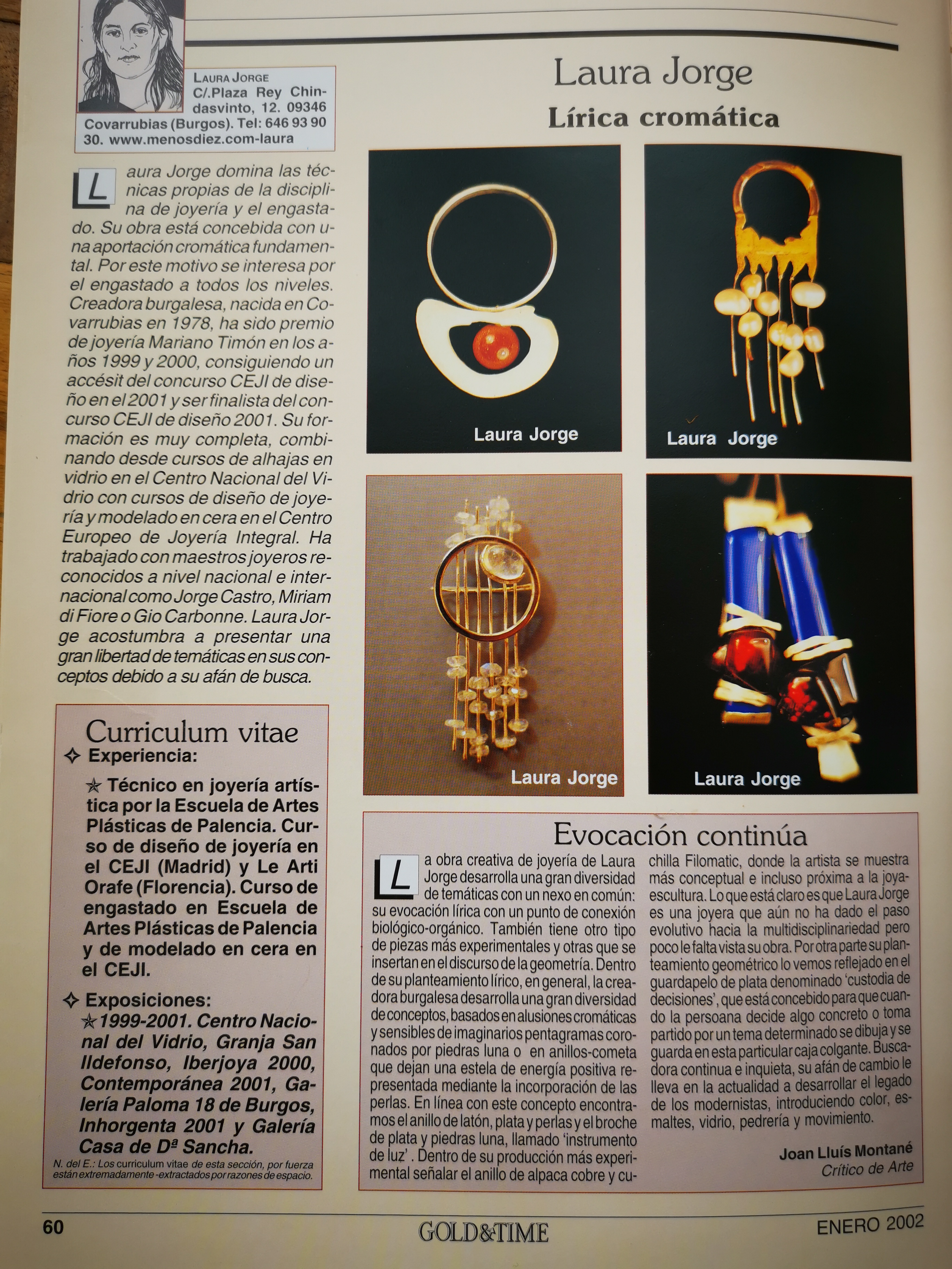Revista Gold&Time, orfebrería, joyería, gemologia y afines