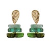 Wedding colored gemstones earrings
